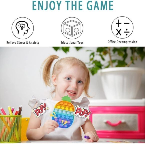 Pineapple pop it 2pk - Picture 4 of 4